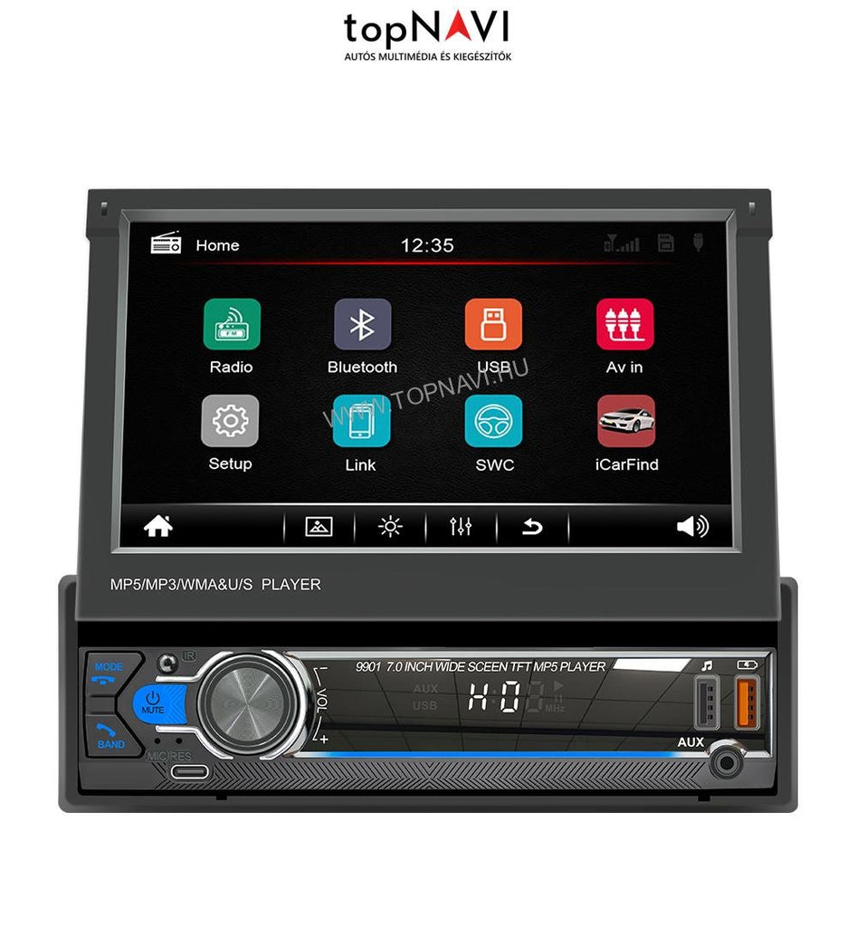 1 DIN 7" Univerzális Android Multimédia fejegység - topNAVI