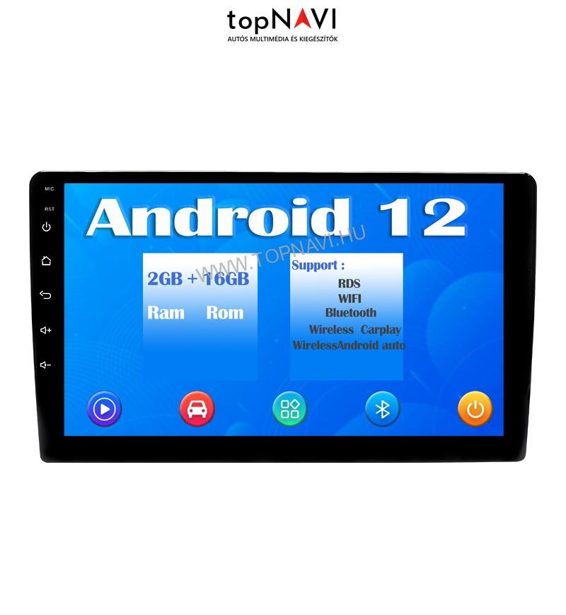 2 Din 9" Univerzális Android Multimédia fejegység - topNAVI