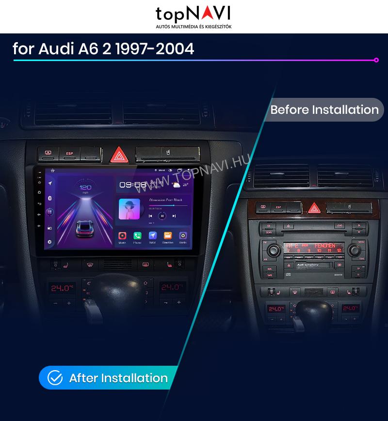 Audi A6 C5 1997 - 2004 9" Android Multimédia fejegység - topNAVI