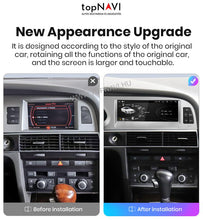 Load image into Gallery viewer, Audi A6 C6 4F 2005 - 2009 Android Multimédia fejegység - topNAVI