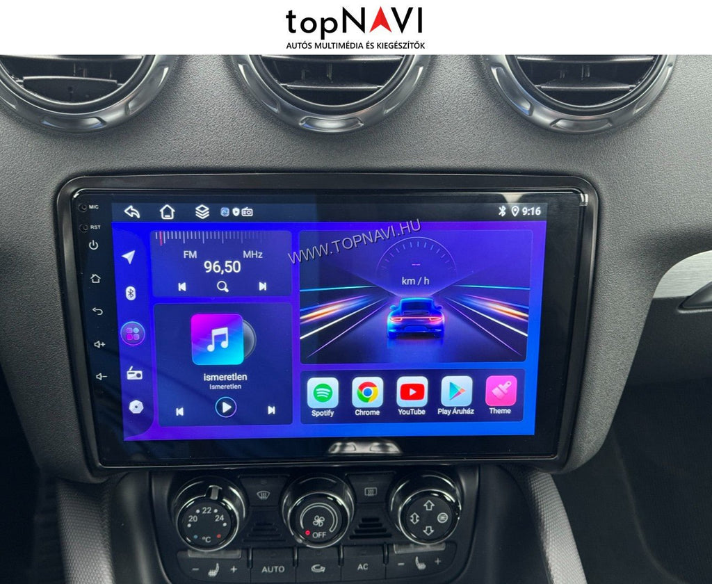 Audi TT MK2 8J 2006 - 2014 9" Android Multimédia fejegység - topNAVI