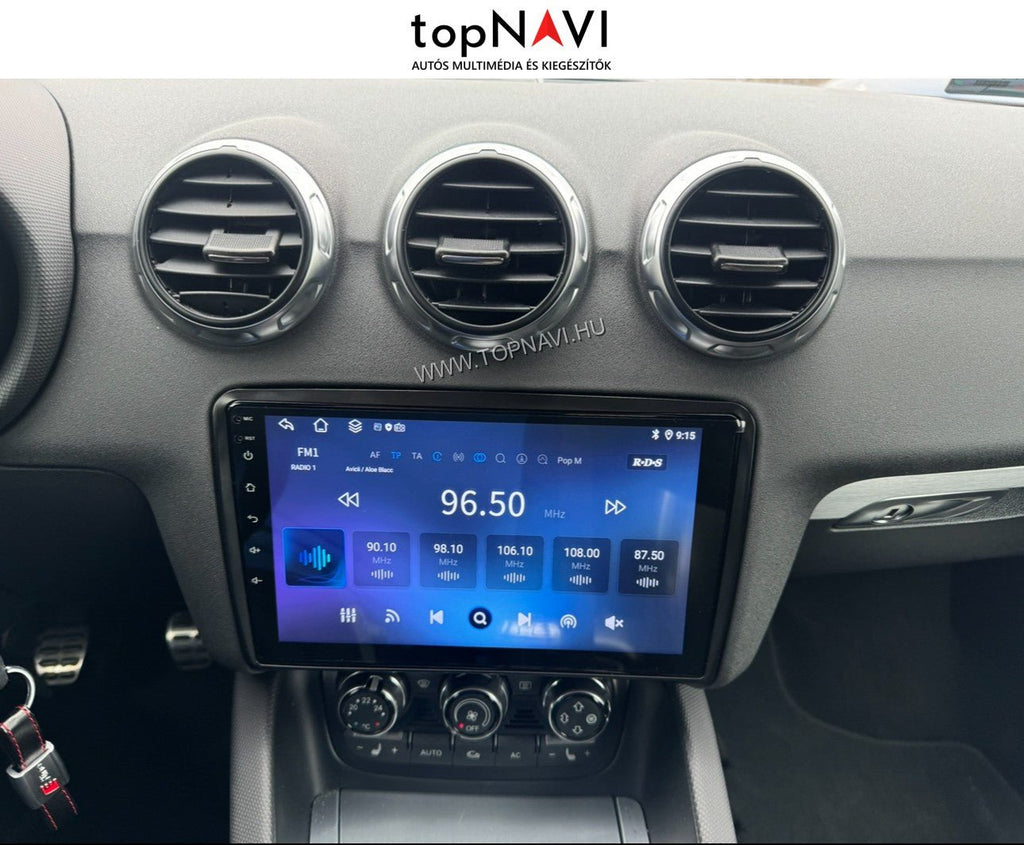 Audi TT MK2 8J 2006 - 2014 9" Android Multimédia fejegység - topNAVI