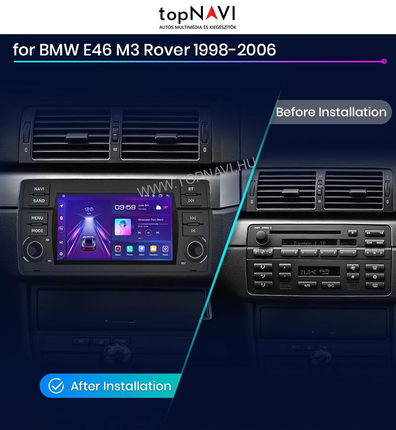 BMW E46 7" Android Multimédia fejegység - topNAVI