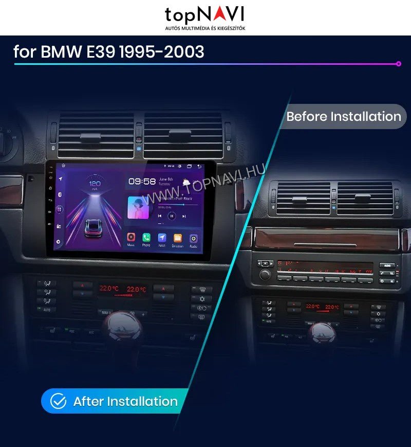 BMW E53 X5, E39 1996 - 2003 9" Android Multimédia fejegység - topNAVI