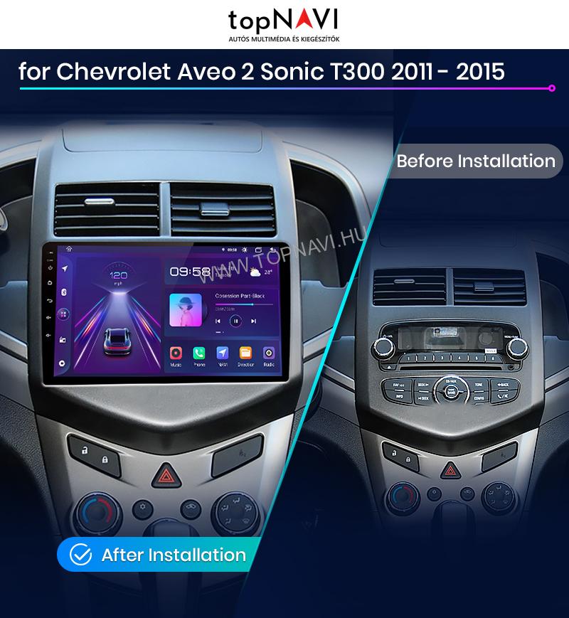 Chevrolet Aveo 2011 - 2015 9" Android Multimédia fejegység - topNAVI