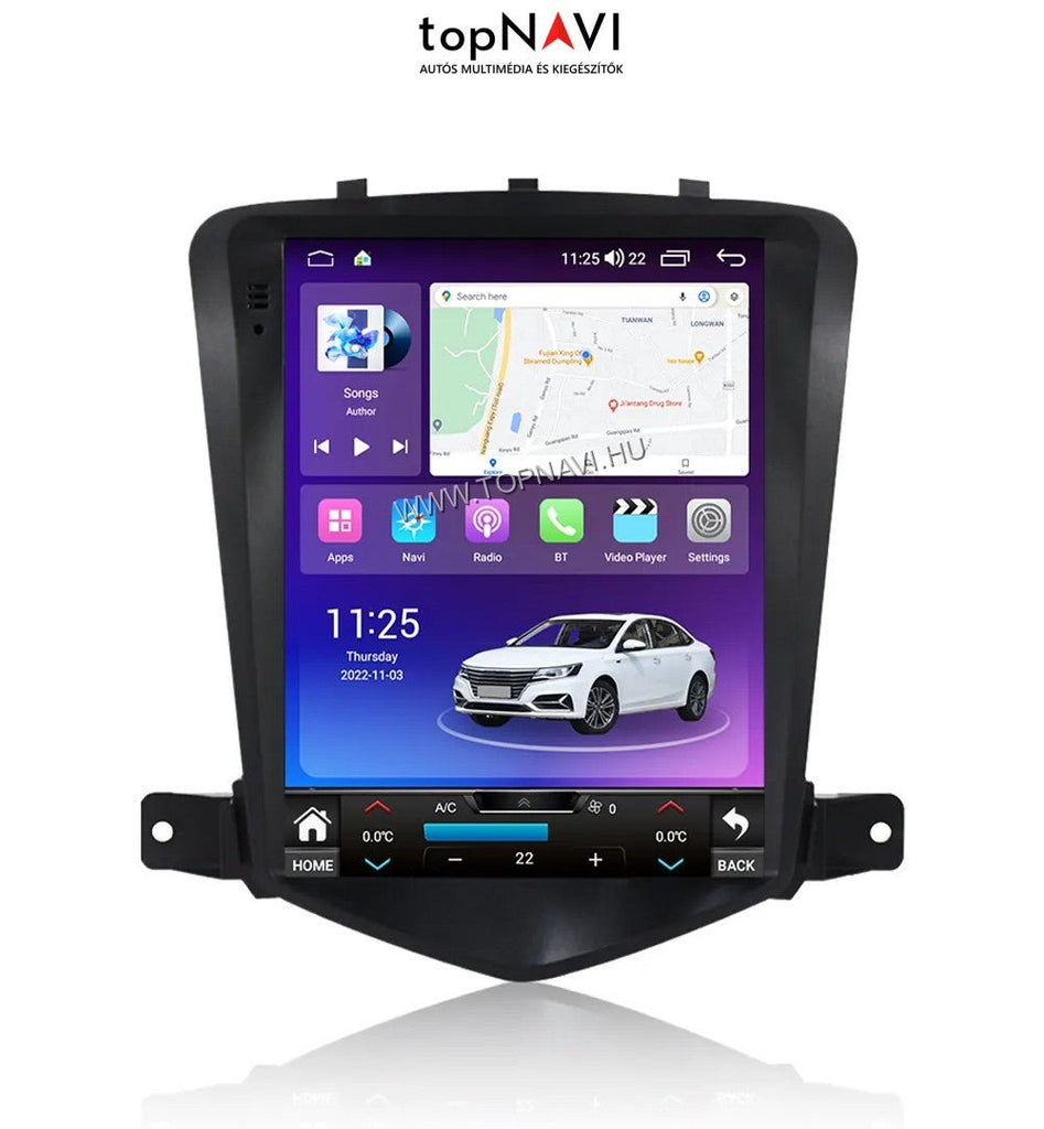 Chevrolet Cruze 2008 - 2014 9.7" Tesla Style Android Multimédia fejegység - topNAVI