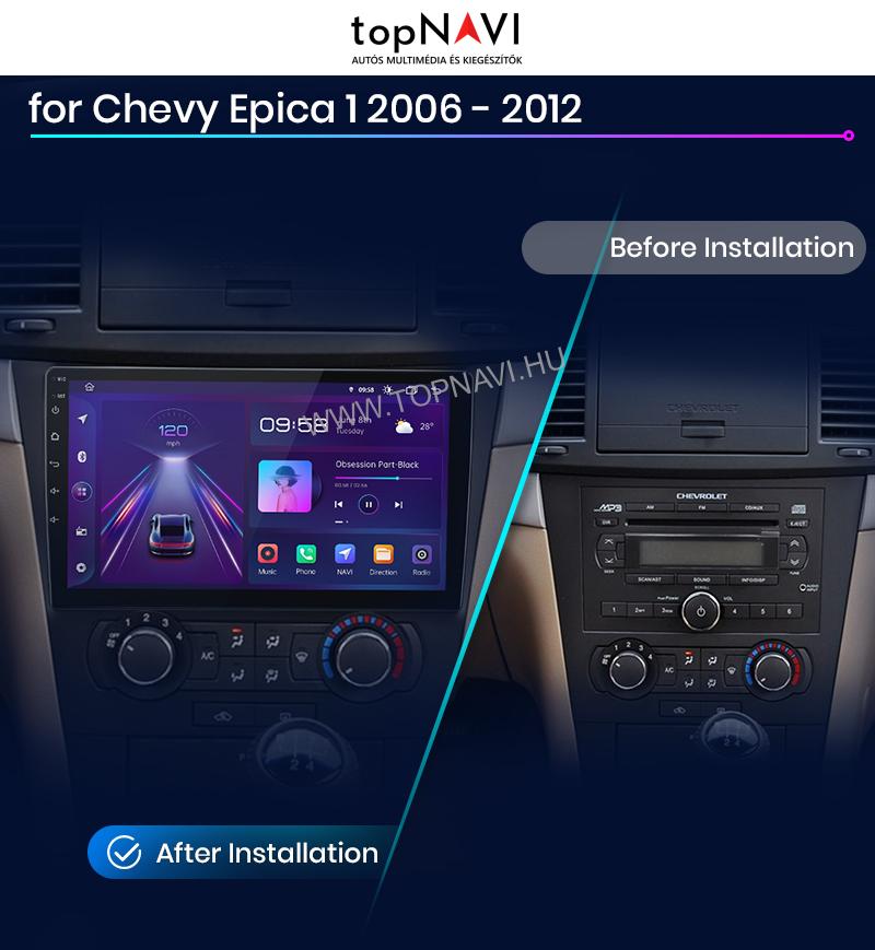 Chevrolet Epica 2006 - 2012 9" Android Multimédia fejegység - topNAVI