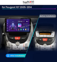 Load image into Gallery viewer, Citroen C1 2005 - 2014 9&quot; Android Multimédia fejegység - topNAVI