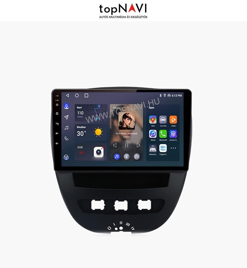 Citroen C1 2005 - 2014 9" Android Multimédia fejegység - topNAVI