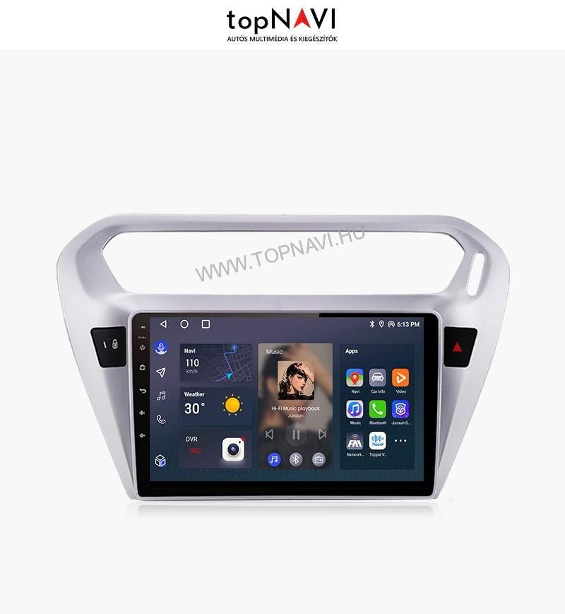 Citroen Elysee 2013 - 2018 9" Android Multimédia fejegység - topNAVI