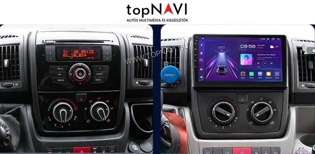 Citroen Jumper 2006 - 2021 9" Android Multimédia fejegység - topNAVI