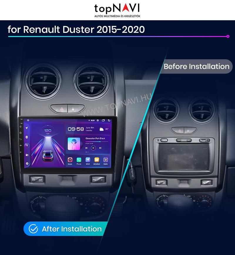 Dacia Duster 2015 - 2020 9" Android Multimédia fejegység - topNAVI