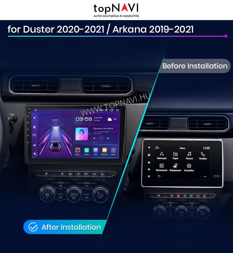 Dacia Duster 2019 - 2021 9" Android Multimédia fejegység - topNAVI