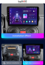 Load image into Gallery viewer, Fiat Fiorino 2008 - 2017 9&quot; Fekete Android Multimédia fejegység - topNAVI