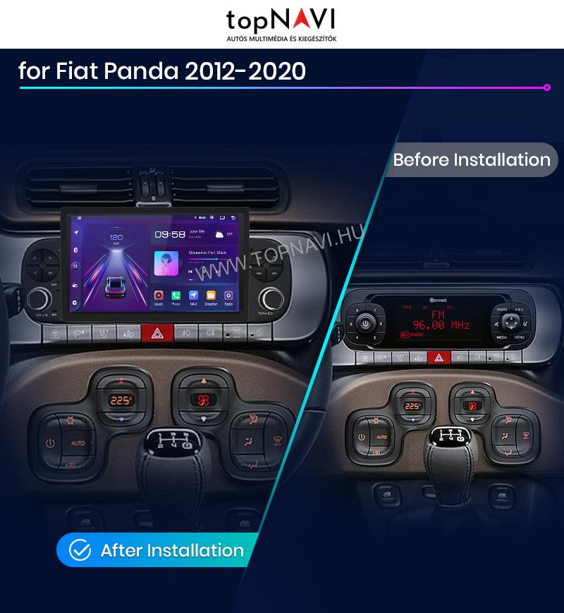 Fiat Panda 2013 - 2020 7" Android Multimédia fejegység - topNAVI