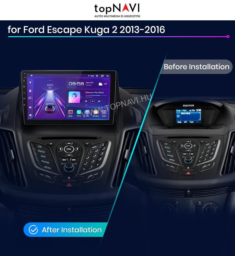 Ford Kuga 2. 2012 - 2019, C - Max 2. 2010 - 2019 9" Android Multimédia fejegység - topNAVI