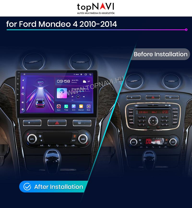 Ford Mondeo 4 2010 - 2014 9" Android Multimédia fejegység - topNAVI