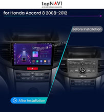 Load image into Gallery viewer, Honda Accord 8.gen 2008 - 2015 9&quot; Android Multimédia fejegység - topNAVI