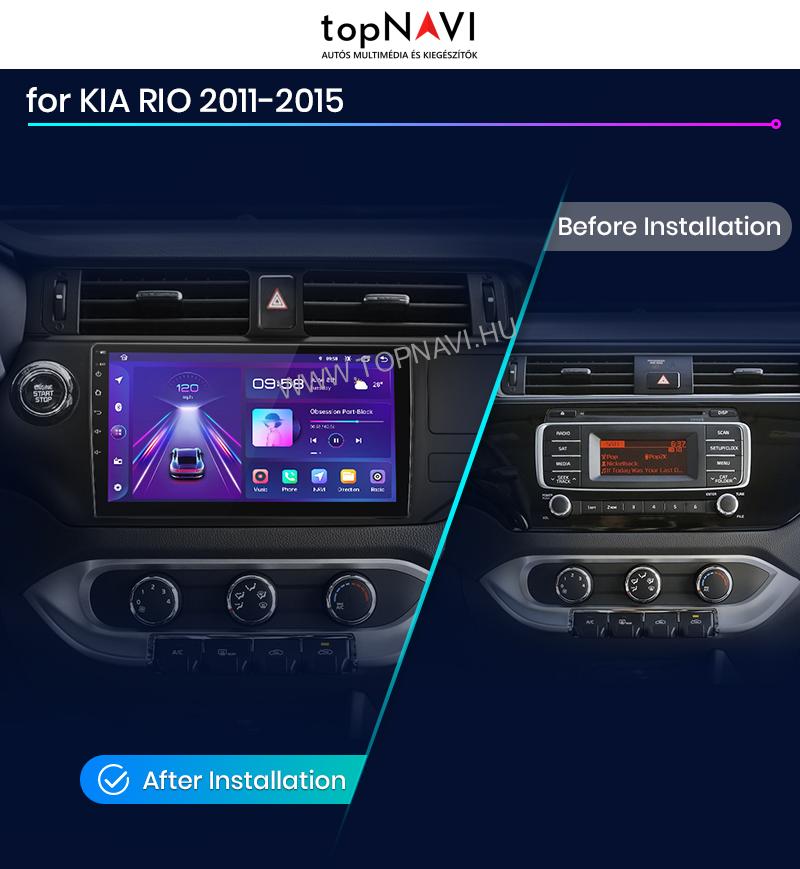 Kia RIO 3 Android Multimédia fejegység - topNAVI