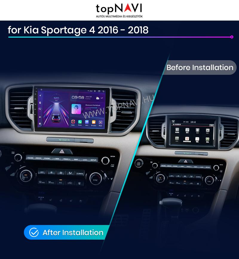 KIA Sportage 4 Android Multimédia fejegység - topNAVI