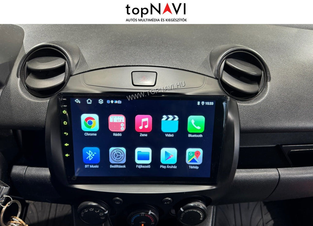 Mazda 2 2007 - 2014 9" Android Multimédia fejegység - topNAVI