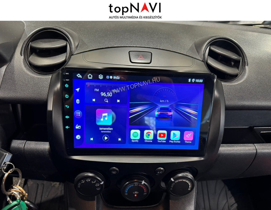 Mazda 2 2007 - 2014 9" Android Multimédia fejegység - topNAVI