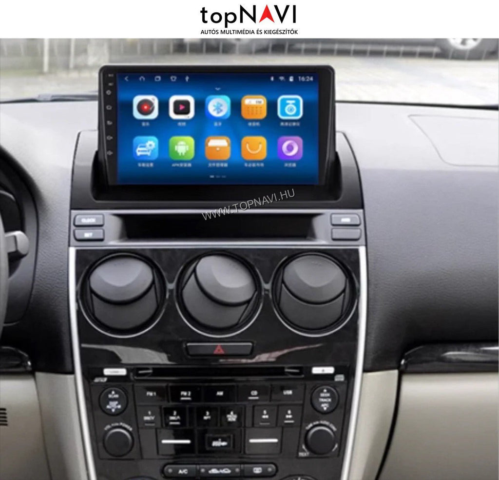 Mazda 6 2002 - 2008 9" Felső Android Multimédia fejegység - topNAVI