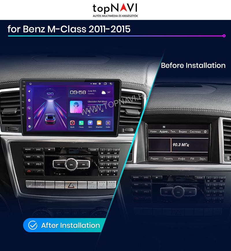 Mercedes Benz M - Class W166 2011 - 2015 Android Multimédia fejegység - topNAVI