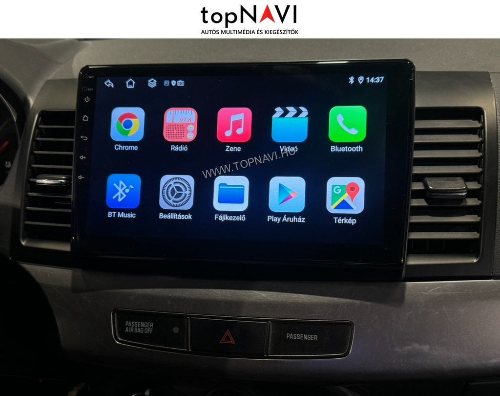 Mitsubishi Lancer 2007 - 2014 10.1" Android Multimédia fejegység - topNAVI