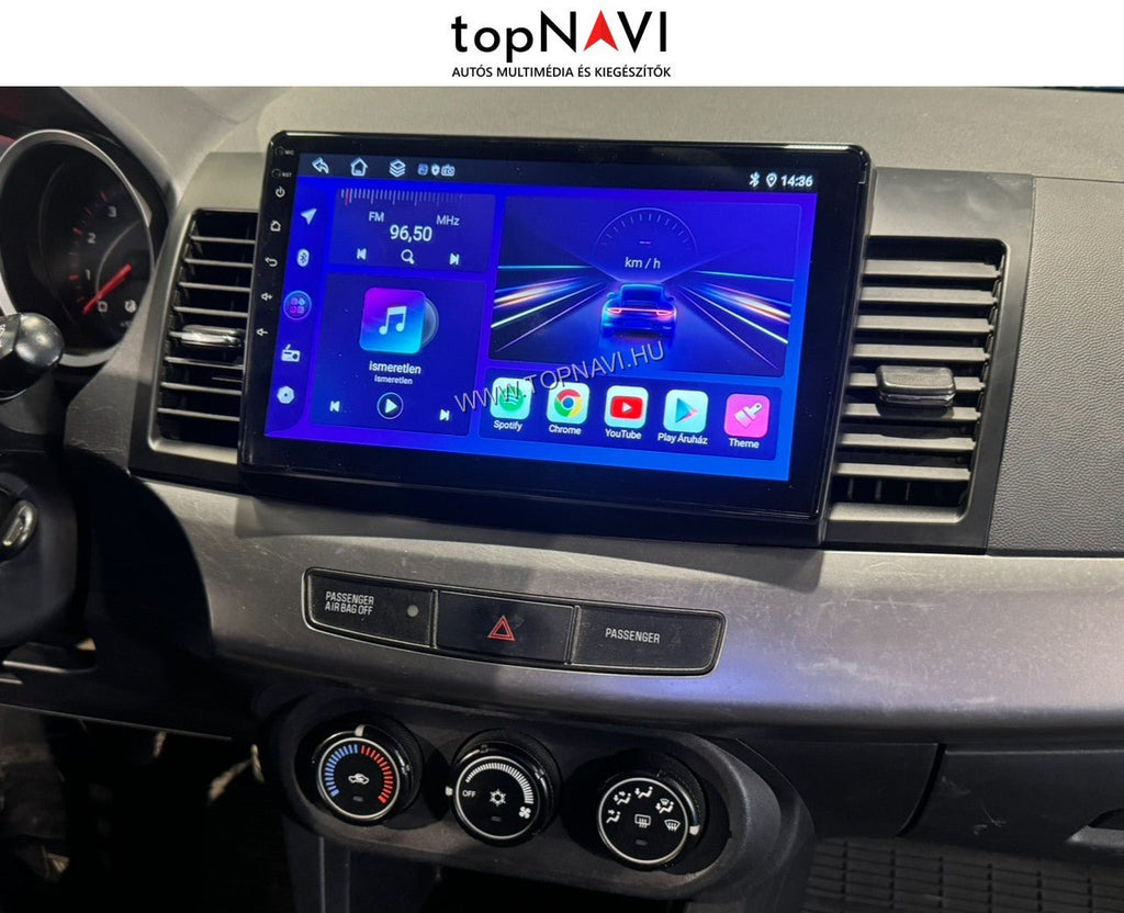 Mitsubishi Lancer 2007 - 2014 10.1" Android Multimédia fejegység - topNAVI