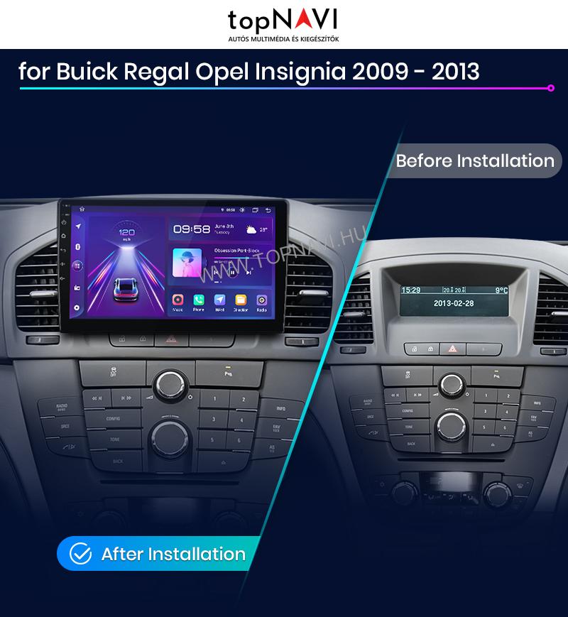 Opel Insignia 2008 - 2013 9" Android Multimédia fejegység - topNAVI