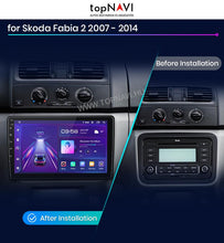 Load image into Gallery viewer, Skoda Fabia 2 2007 - 2014 10.1&quot; Android Multimédia fejegység - topNAVI