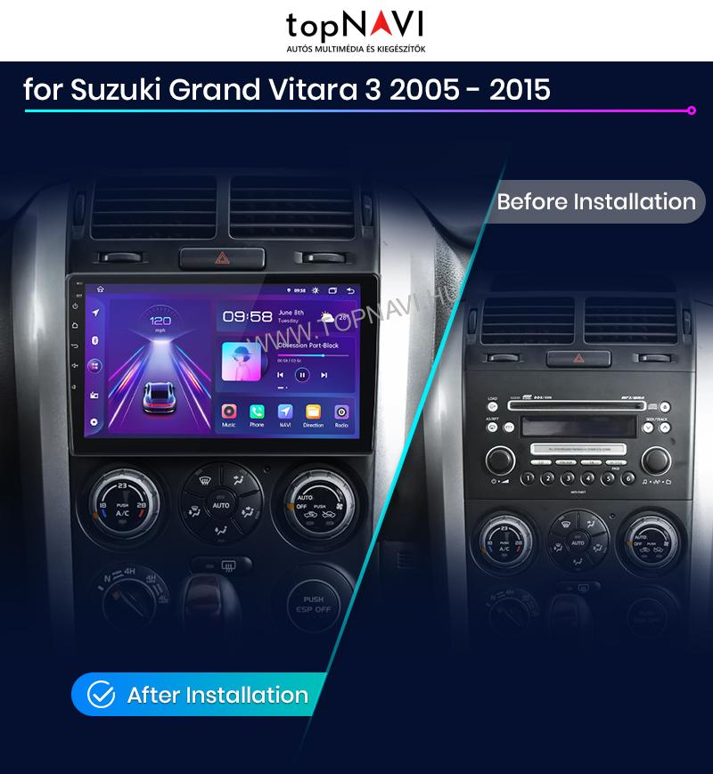 Suzuki Grand Vitara 2 2005 - 2015 9" Android Multimédia fejegység - topNAVI