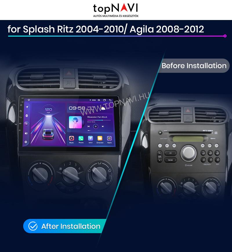 Suzuki Splash 2008 - 2014 9" Android Multimédia fejegység - topNAVI