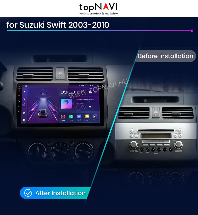 Suzuki Swift 2 2005 - 2010 10.1" Android Multimédia fejegység - topNAVI