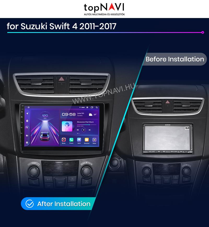 Suzuki Swift 3 2010 - 2017 9" Android Multimédia fejegység - topNAVI