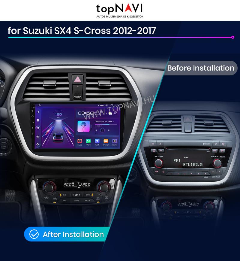 Suzuki SX - 4, S - Cross 2013 - 2022 9" Android Multimédia fejegység - topNAVI