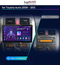 Load image into Gallery viewer, Toyota Auris 2006 - 2012 9&quot; Android Multimédia fejegység - topNAVI