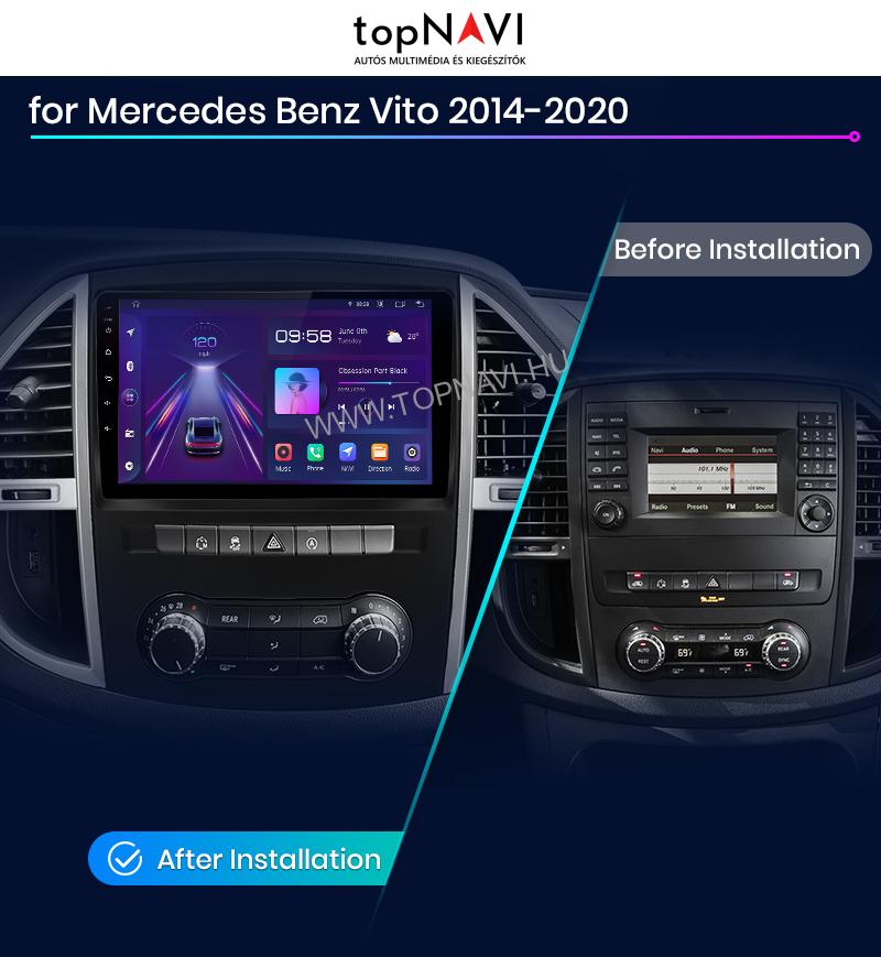 Mercedes Benz Vito W447 2014-2021 Android Multimédia fejegység