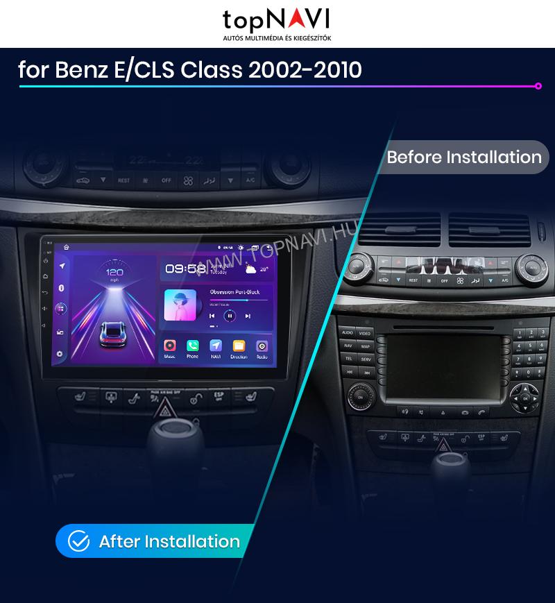 Mercedes Benz W211 E300 2002-2010 Android Multimédia fejegység