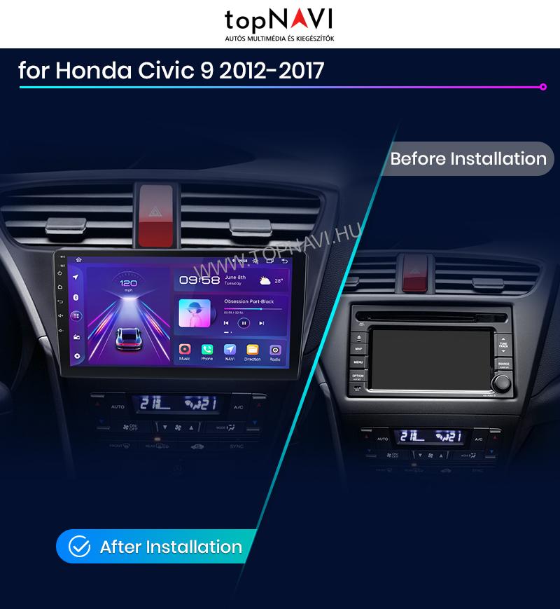 Honda Civic 9 Android Multimédia fejegység