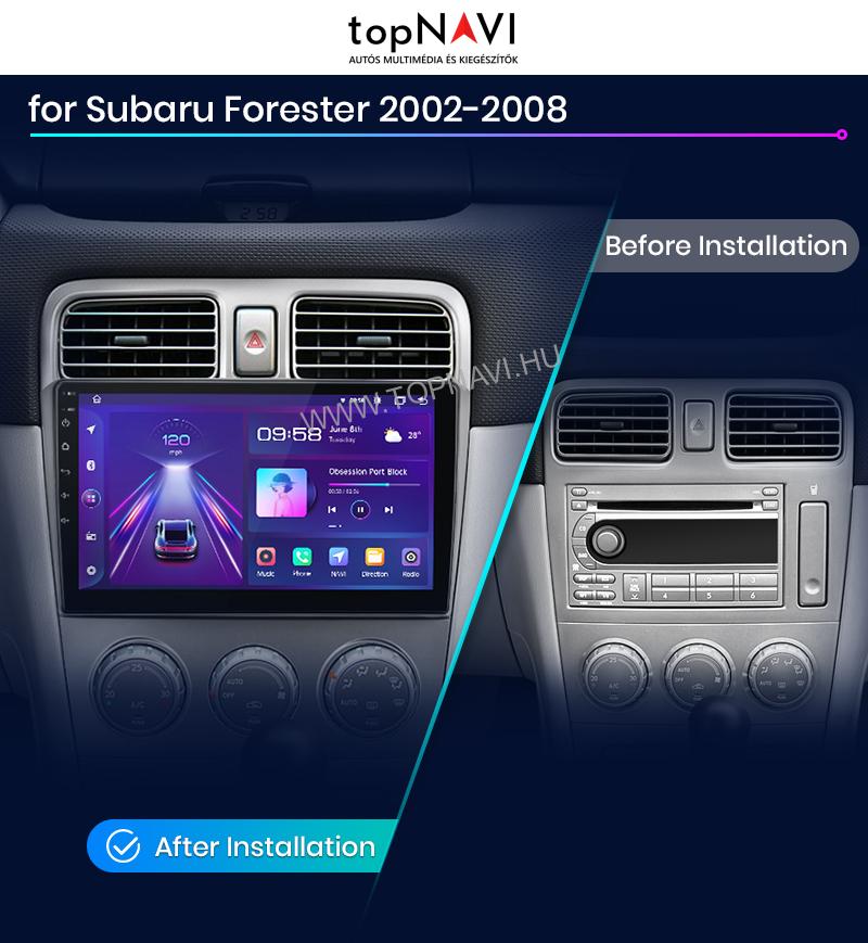 Subaru Forester SG 2002-2008 Android Multimédia fejegység