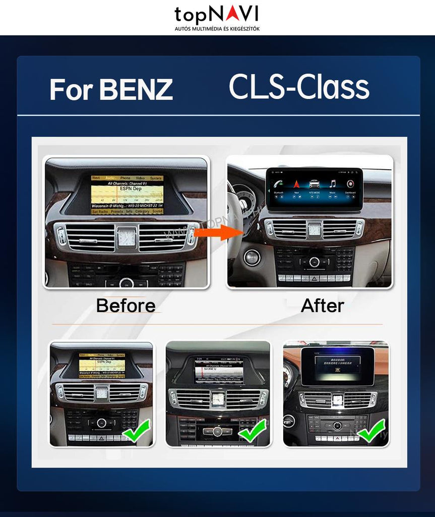 12 Mercedes Benz CLS Class CLS-Class W218 2010-2018 Android Multimédia fejegység