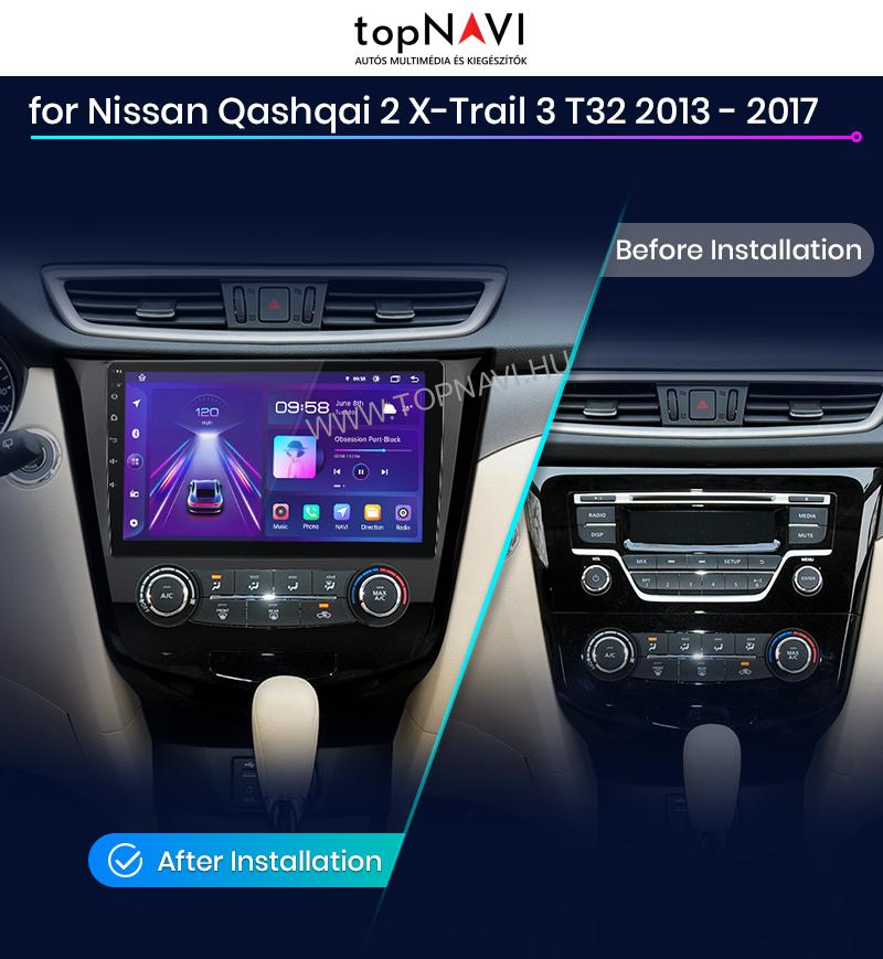 Nissan Qashqai, X-Trail Android Multimédia fejegység