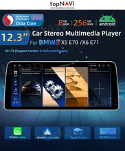 Kép betöltése a Galérianézegetőbe, 12.3 12 BMW X5 E70 X6 E71 2007-2013 CCC CIC GPSNavigation AudioCarplay Android Multimédia fejegység