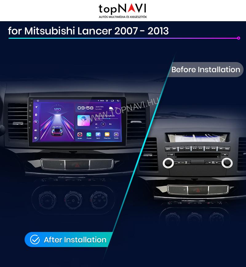 Mitsubishi Lancer Android Multimédia fejegység