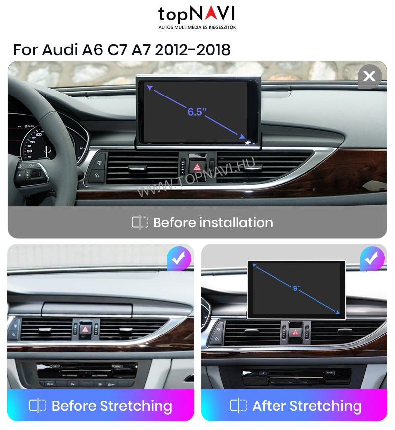 Audi A6 A7 2012-2018 Android Multimédia fejegység