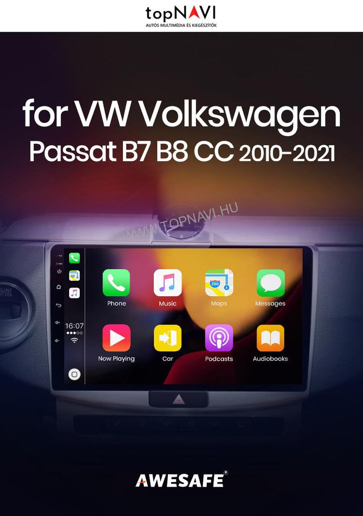 VW Passat B7 CC 2010 2011 2012 - 2016  Android Multimédia fejegység