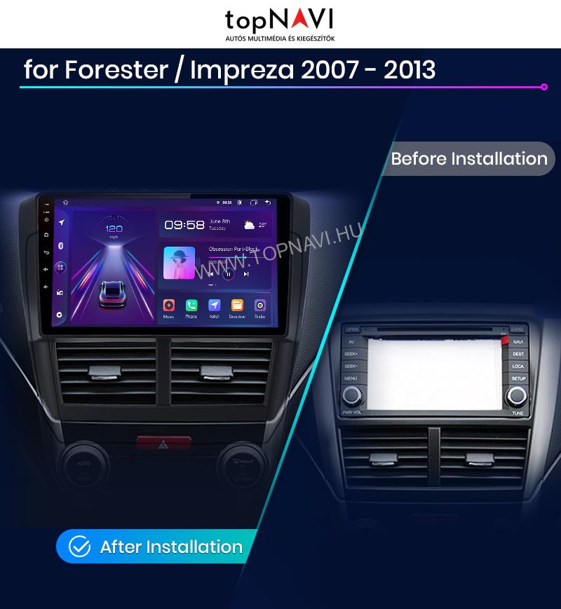 Subaru Forester 3 SH Impreza 2007-2013 Android Multimédia fejegység