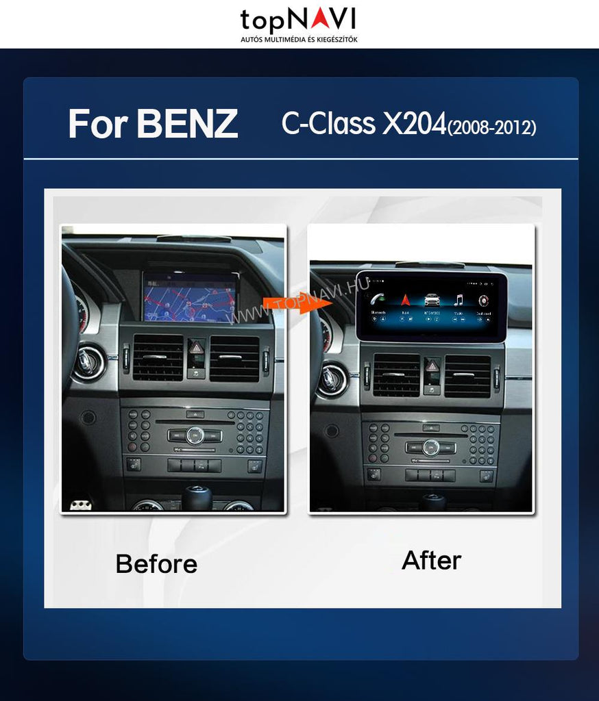 12 Mercedes Benz GLK Class X204 2008-2012 Android Multimédia fejegység